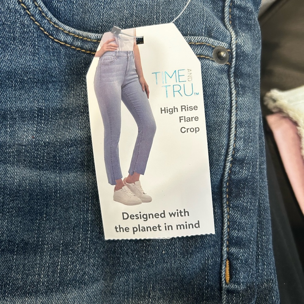 Time and Tru Blue High Rise Skinny Jeans